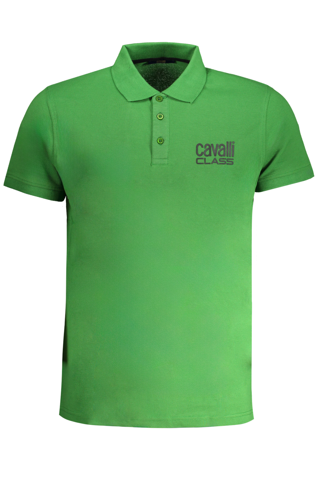 Zelené pánské polo triko Cavalli Class