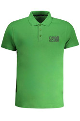 Zelené pánské polo triko Cavalli Class