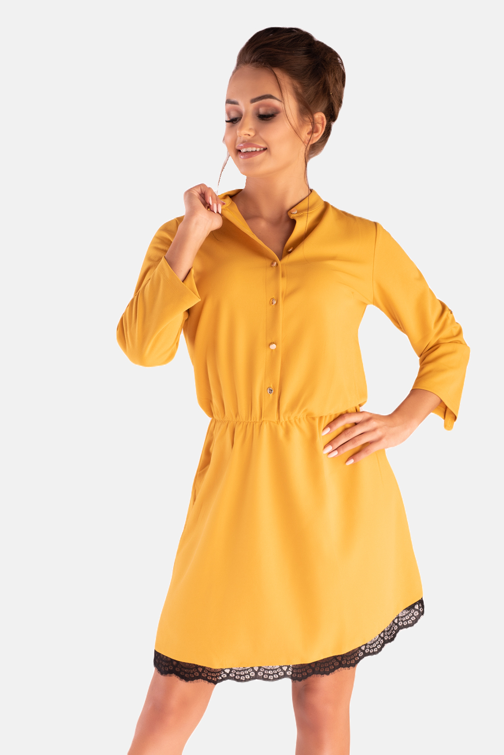 Žluté žluté šaty Jentyna