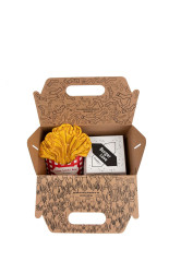ZOOKSY/RAINBOW SOCKS Rainbow Socks Takeaway Burger Fries 4 páry
