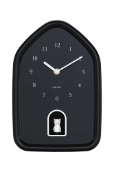 Zvukové nástěnné hodiny Karlsson Modern Kitty 29 x 20 cm